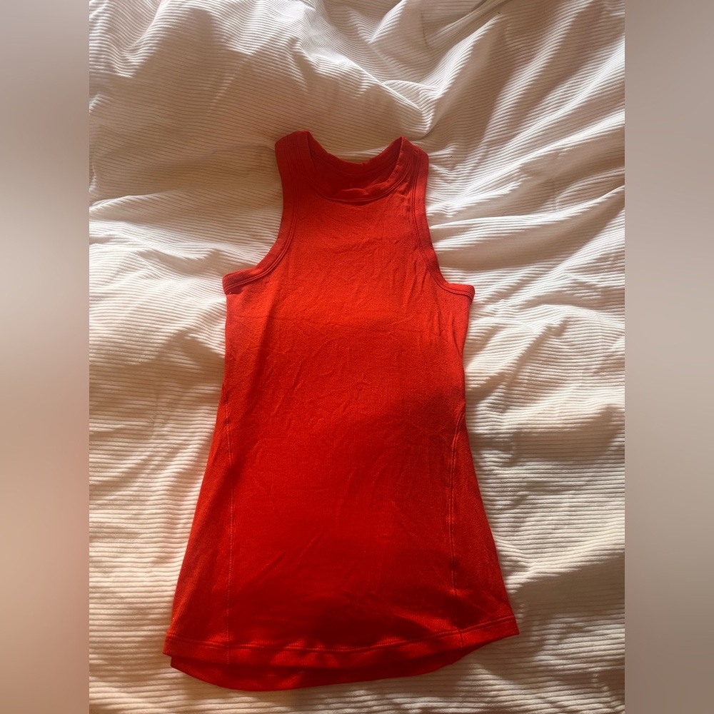 Sleeveless Red Top